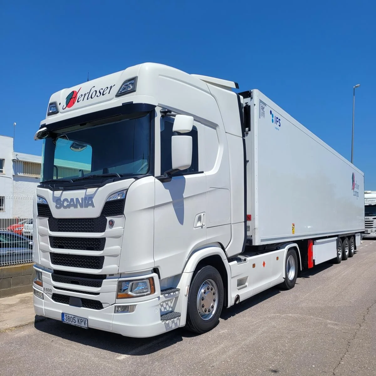 Frontal de tractora Scania de Herloser Europa