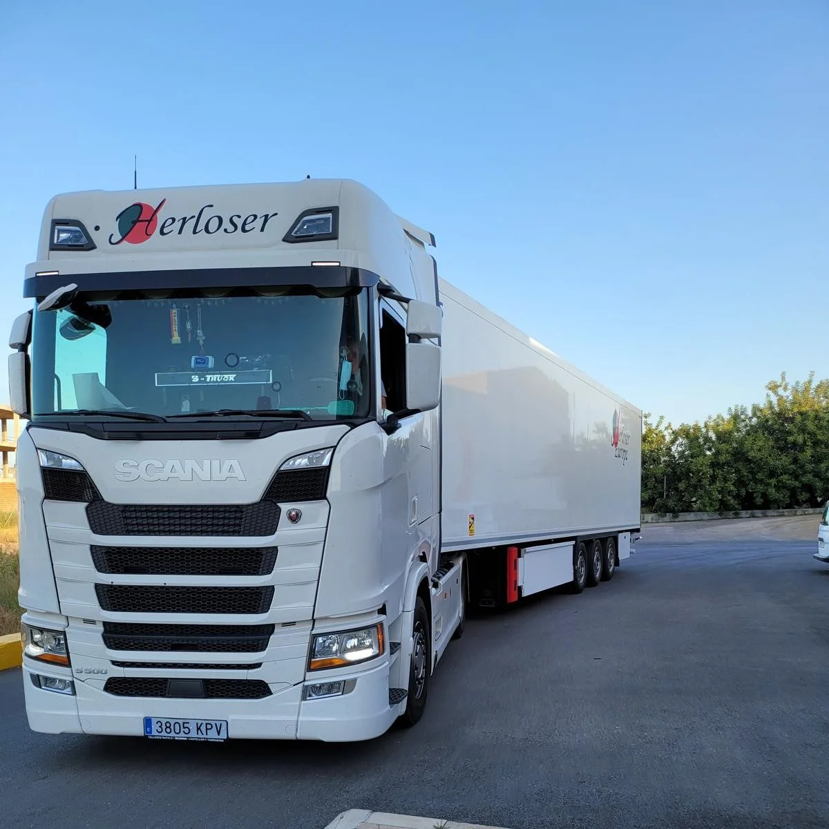 Tractora Scania de la flota de Herloser Europa